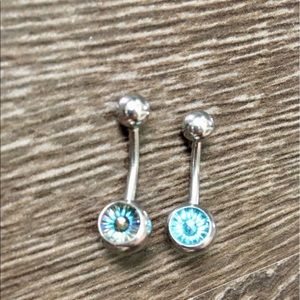 Set of two belly rings